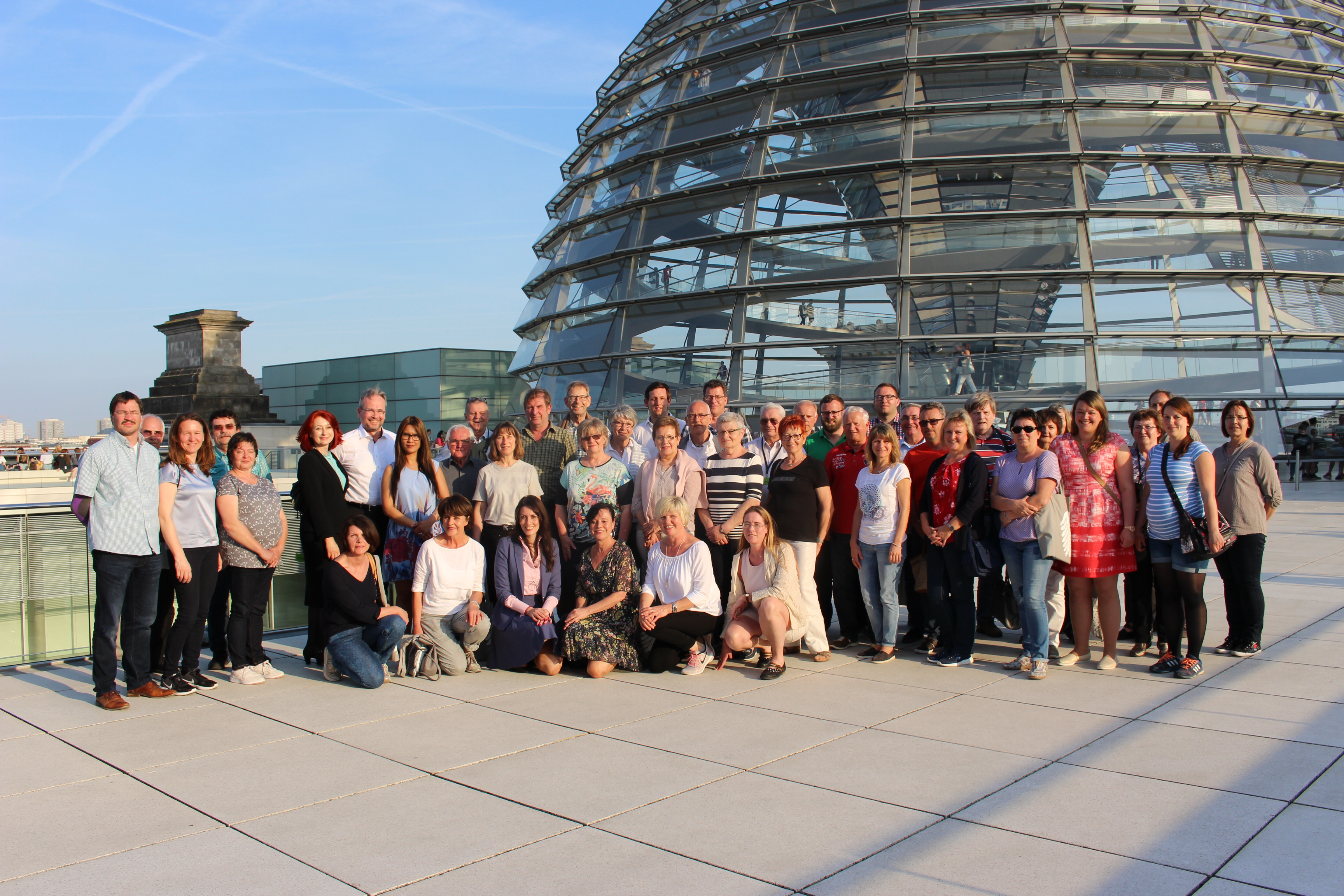 Besuchergruppe aus dem Wahlkreis und Nicole Bauer im Rahmen der BPA-Fahrt