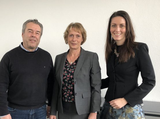 3.Bürgermeister Bernhard Haider, 1. Bürgermeisterin Birgit Gatz und MdB Nicole Bauer