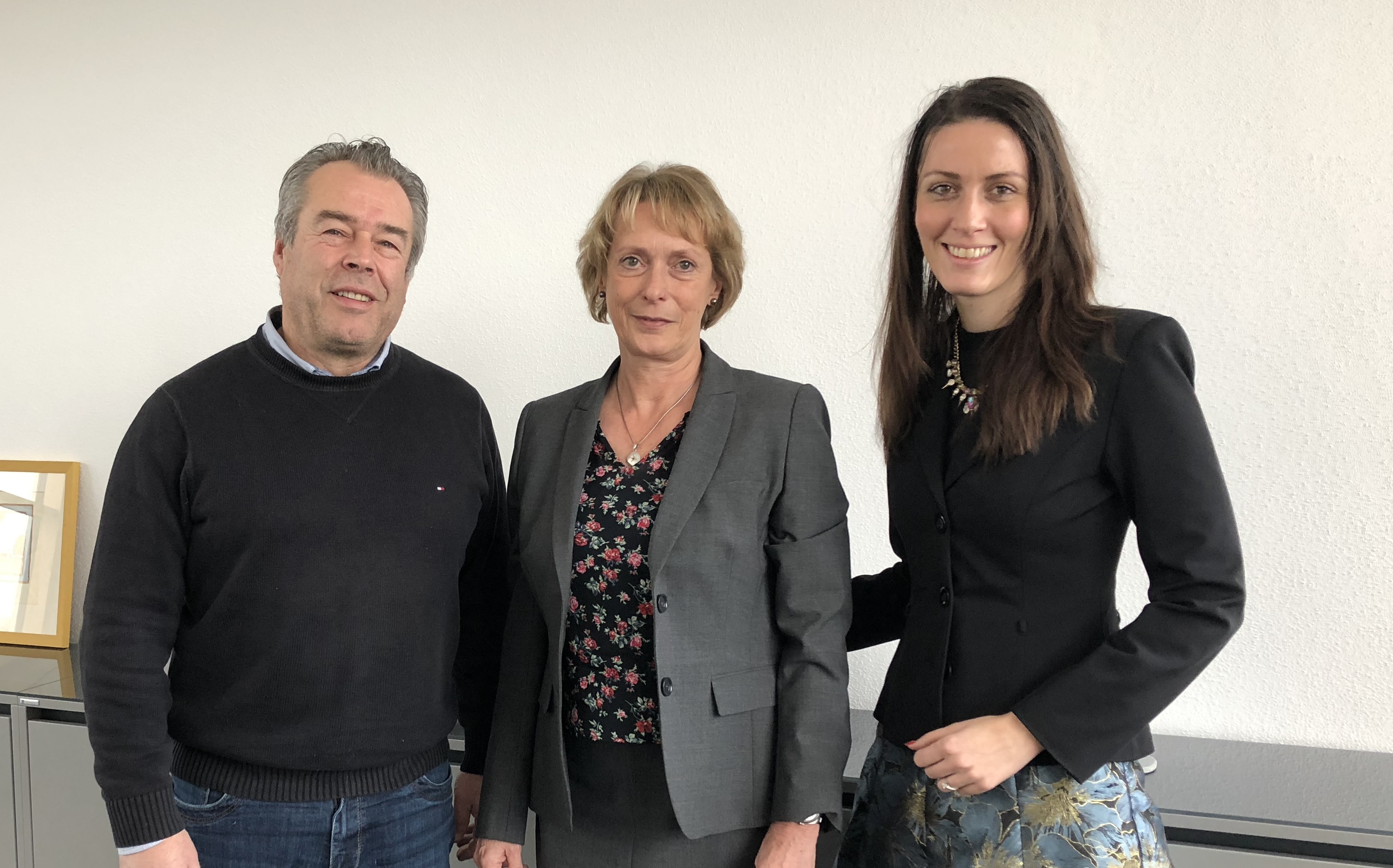 3.Bürgermeister Bernhard Haider, 1. Bürgermeisterin Birgit Gatz und MdB Nicole Bauer